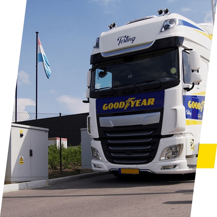 Goodyear DrivePoint zur Vermeidung von reifenbedingten Pannen