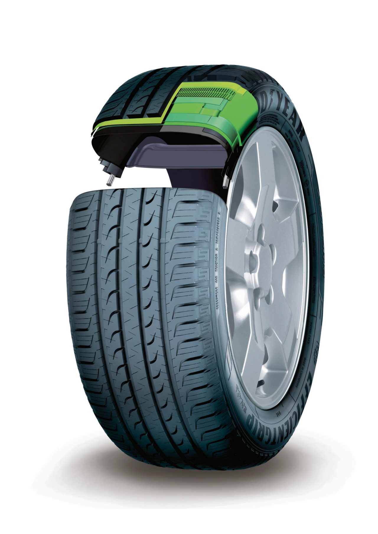 Goodyear EfficientGrip SUV RunOnFlat technology diagram