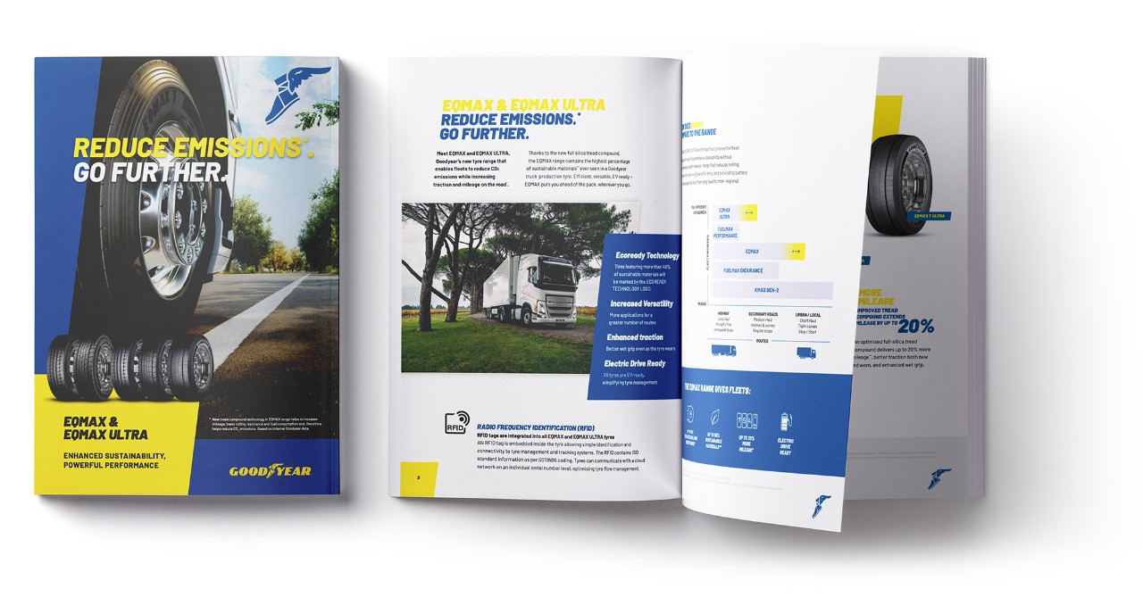 Visual mockup for EQMAX brochure