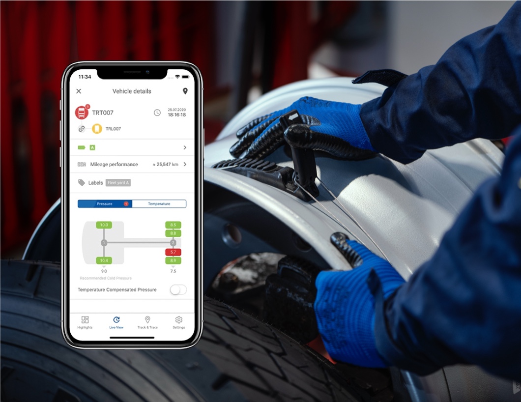 TPMS di Goodyear per un continuo monitoraggio della temperatura e della pressione dei pneumatici per autocarri