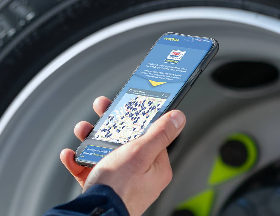 Strumento di ricerca rivenditori di Goodyear permette di trovare in caso di problemi legati ai pneumatici un rivenditore vicino