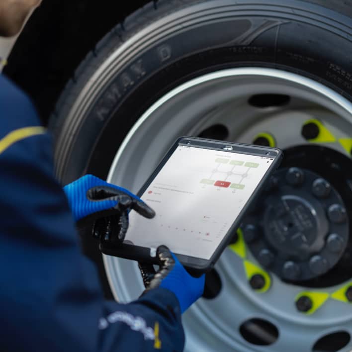 management anvelope camion